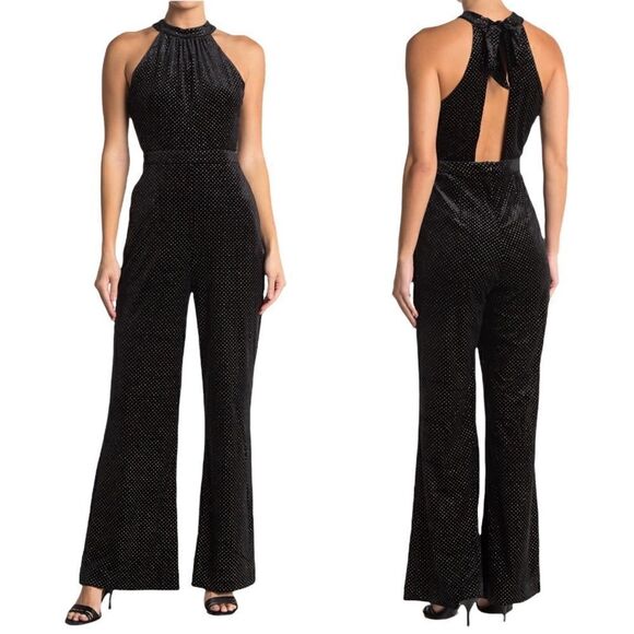 Lost + Wander Pants - Black Velvet Jumpsuit!